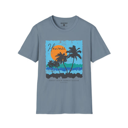 Hawaii Sunset Beach Summer Session Graphic T-Shirt