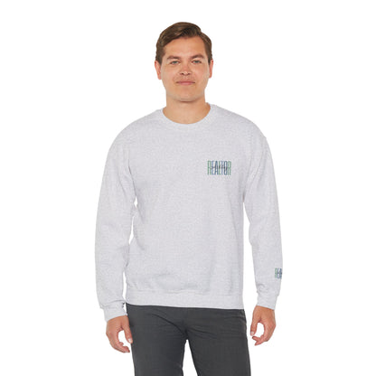 Personalized Realtor Retro Stacked Text Graphic Sweatshirt | Custom Name Real Estate Crewneck