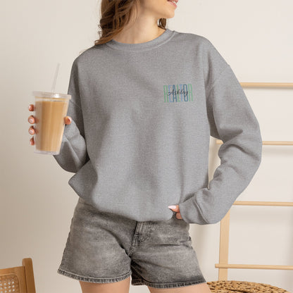 Personalized Realtor Retro Stacked Text Graphic Sweatshirt | Custom Name Real Estate Crewneck