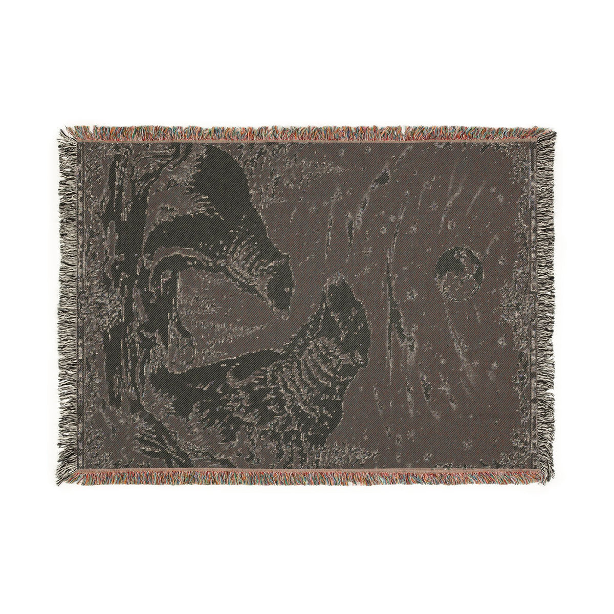 Polar Bear Family Woven Blanket - Cozy Arctic Night Throw