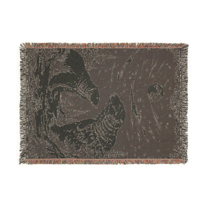 Polar Bear Family Woven Blanket - Cozy Arctic Night Throw