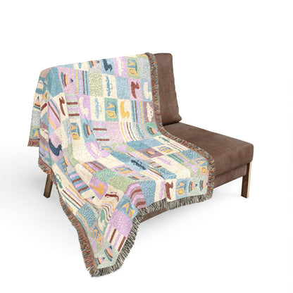Pastel Playtime Baby Patchwork Woven Blanket