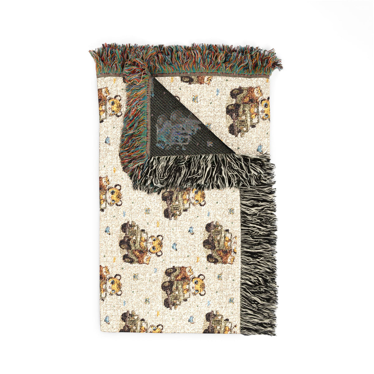Adventures Safari Tiger Jeeps Woven Throw Blanket
