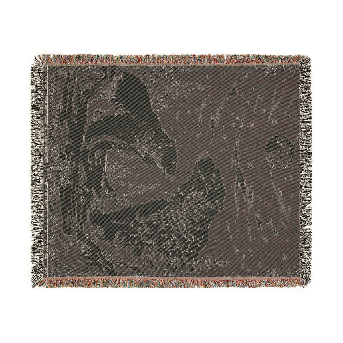 Polar Bear Family Woven Blanket - Cozy Arctic Night Throw
