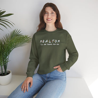 Realtor Friends TV Show Typography Graphic Sweatshirt