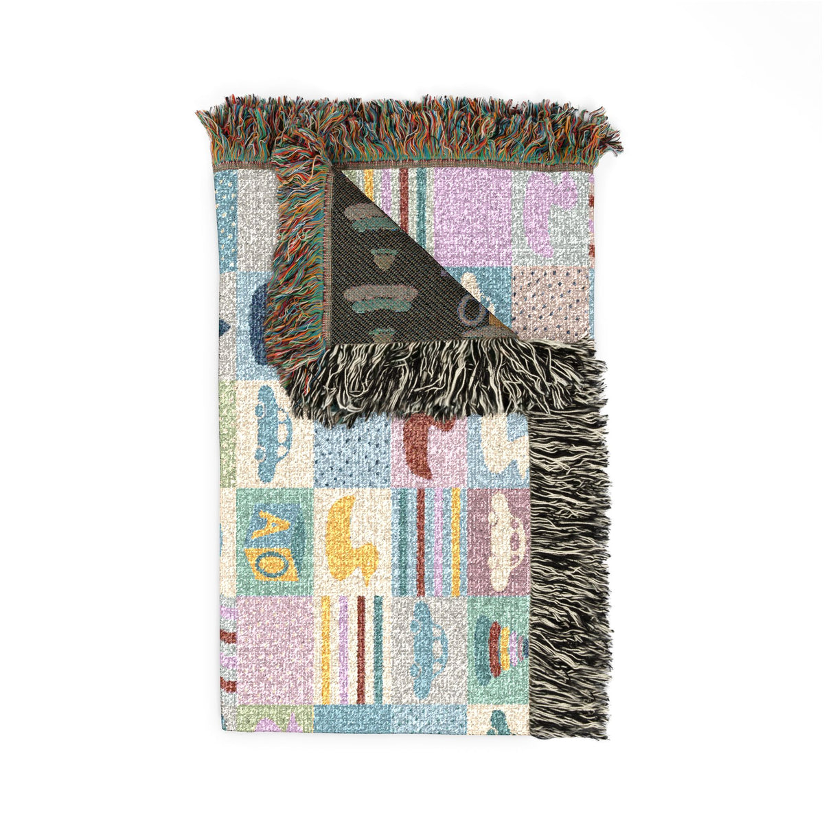 Pastel Playtime Baby Patchwork Woven Blanket