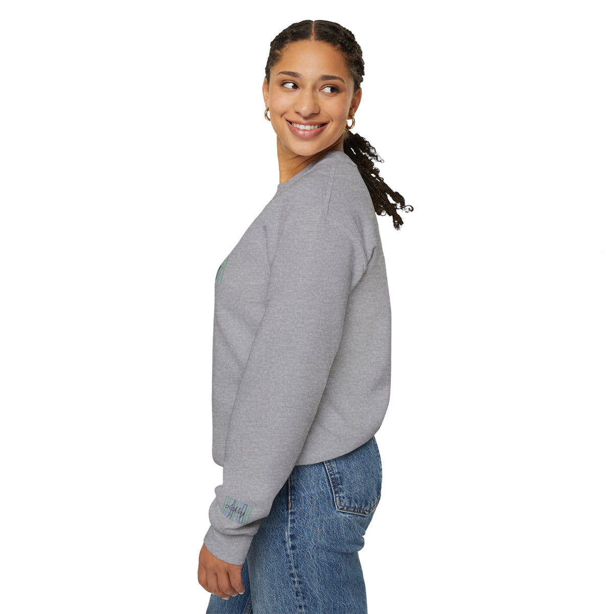 Personalized Realtor Retro Stacked Text Graphic Sweatshirt | Custom Name Real Estate Crewneck