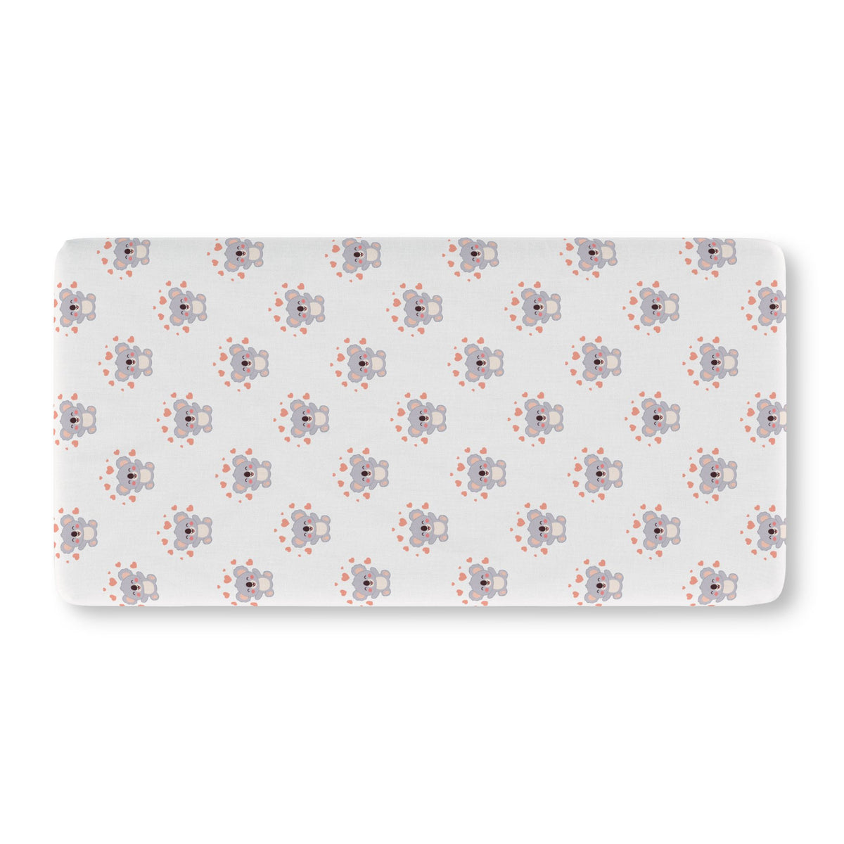 Sweet Koala & Hearts Fitted Crib Sheet — Loving Nursery & Toddler Bedding