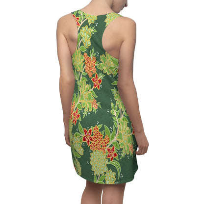 Green Floral Racerback Dress | Comfort Sports Dress
