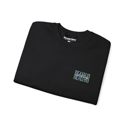 Personalized Realtor Retro Stacked Text Graphic Sweatshirt | Custom Name Real Estate Crewneck