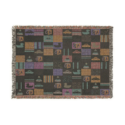 Pastel Playtime Baby Patchwork Woven Blanket