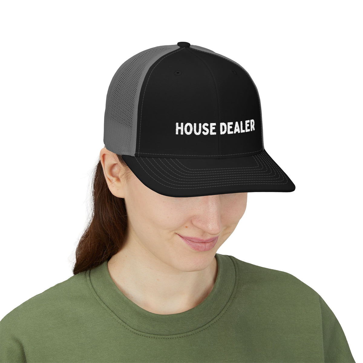 House Dealer Snapback Trucker Hat | Real Estate Agent & Broker Mesh Baseball Cap