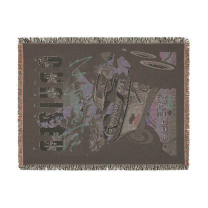Mountain Cruiser Monster Truck Cotton Woven Throw Blanket
