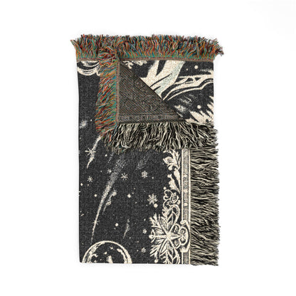 Polar Bear Family Woven Blanket - Cozy Arctic Night Throw