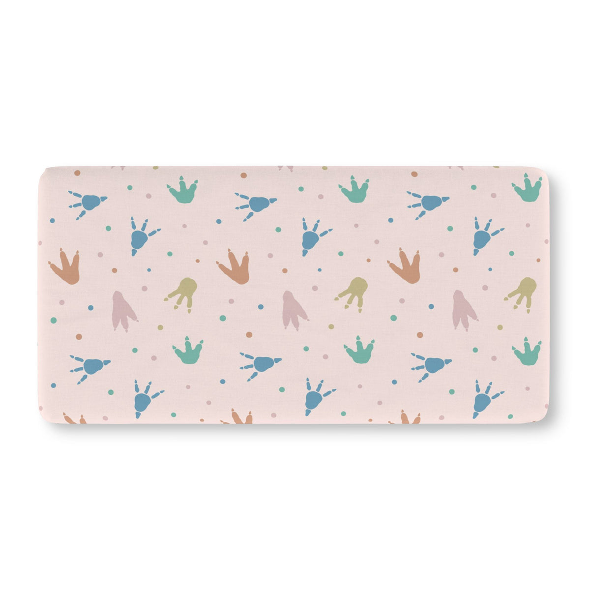 Pastel Quilted Patchwork Hearts & Rainbows Fitted Crib Sheet — Cozy Nursery & Toddler Bedding