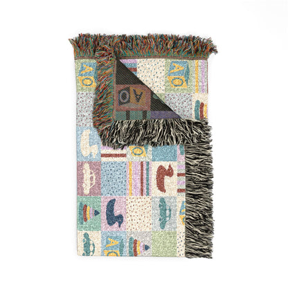 Pastel Playtime Baby Patchwork Woven Blanket
