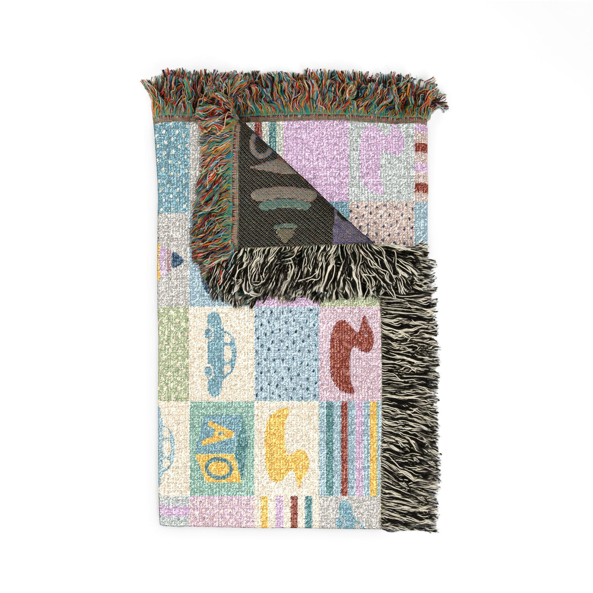 Pastel Playtime Baby Patchwork Woven Blanket