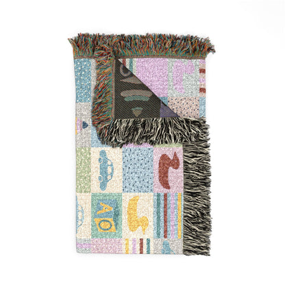 Pastel Playtime Baby Patchwork Woven Blanket