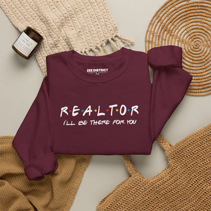 Realtor Friends TV Show Typography Graphic Sweatshirt